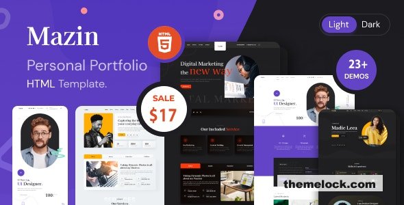 Mazin - Personal Portfolio HTML Template