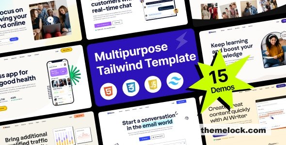 Masco - Saas Software Startup Tailwind Template