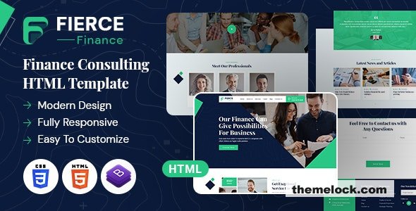 Fierce Finance - HTML Template