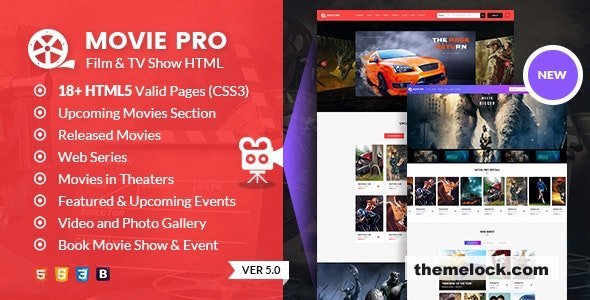 Movie Pro - TV Show and Production House HTML template