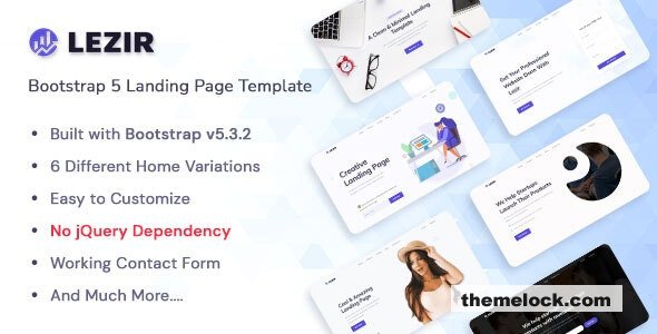 Lezir - Bootstrap 5 Landing Page Template