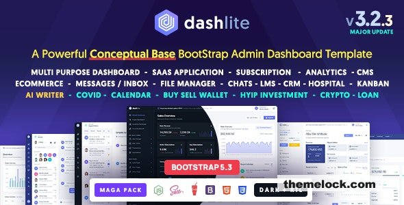 DashLite v3.2.3 - Bootstrap Responsive Admin Dashboard Template