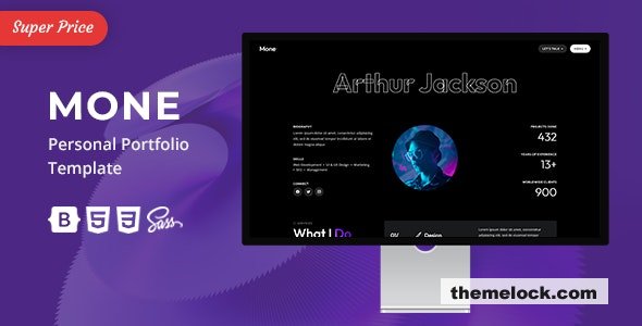 Mone v1.0.1 - Personal Portfolio Template