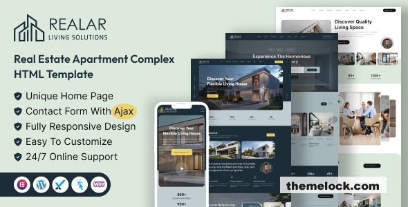 Realar - Real Estate Apartment Complex HTML Template