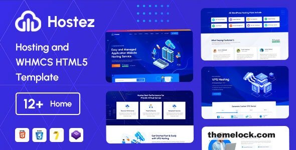 Hostez – Web Hosting Provider & WHMCS HTML5 Template