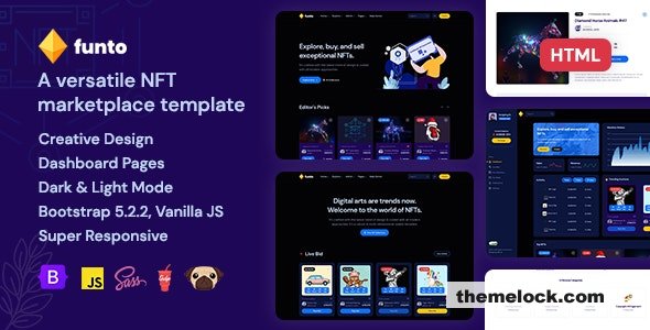 Funto - HTML NFT Marketplace
