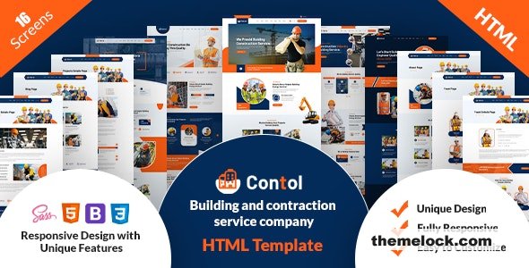 Contol - Construction HTML Template