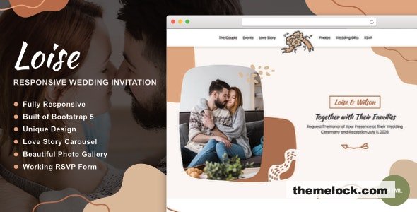 Loise v1.1 - Responsive Wedding Invitation