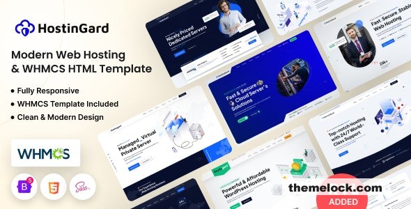 Hostingard v1.6.0 - Web Hosting HTML Template with WHMCS