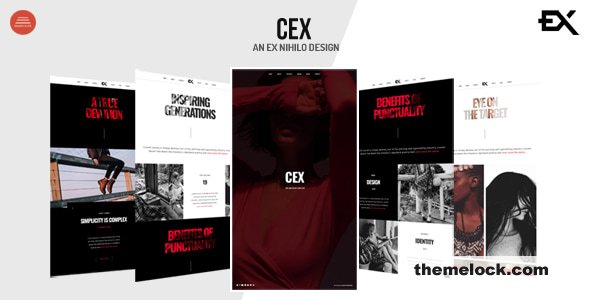 Cex - One Page Portfolio Template