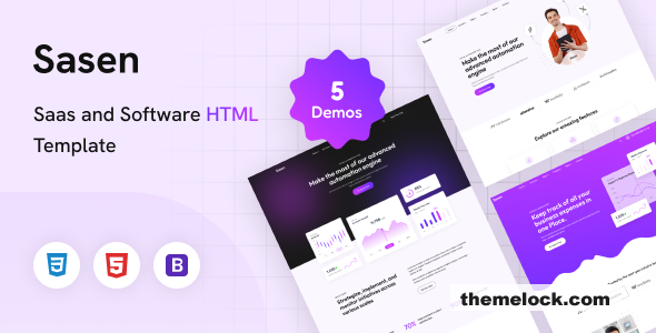 Sasen - Saas and Software HTML Template