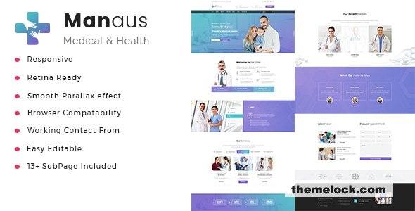 Manaus - Health And Medical HTML Template