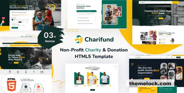 Charifund - Charity Donation & Fundraising HTML Template