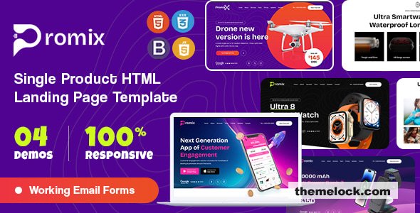 Promix - Single Product HTML Landing Page Template