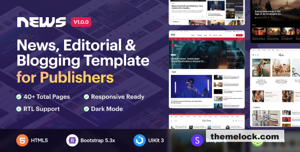 News5 - News & Magazine HTML5 Template