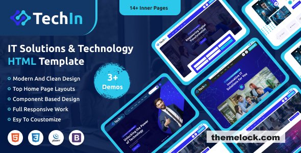 Techin – IT Services and Technology HTML Template