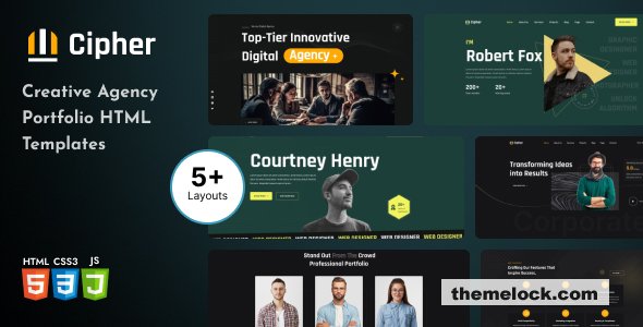 Cipher - Creative Agency Portfolio HTML Template