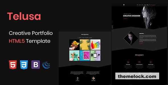Telusa - Creative Portfolio HTML5 Template