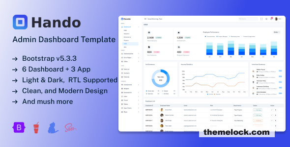 Hando - Bootstrap 5 Admin & Dashboard Template