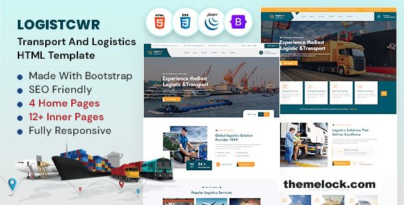Logistcwr - Transport and Logistics HTML Template
