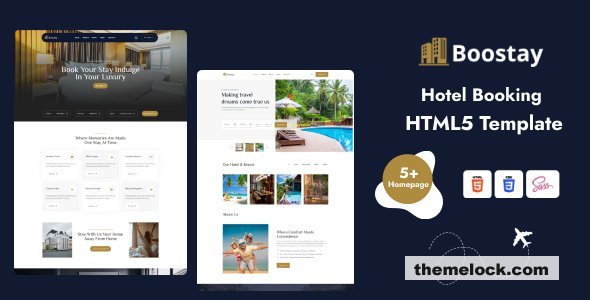 Boostay - Hotel Booking HTML5 Template