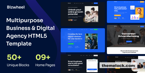 Bizwheel – Multipurpose Business & Digital Agency HTML5 Template