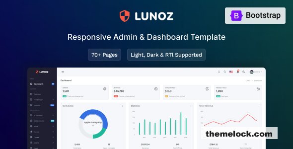 Lunoz v2.0 - Admin & Dashboard Template