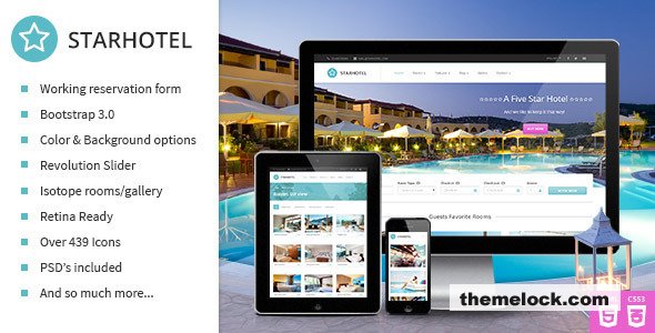 Starhotel v1.3 - Responsive Hotel Booking Template