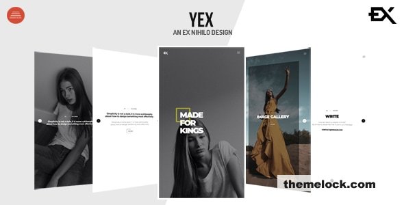 Yex - One Page Portfolio Template