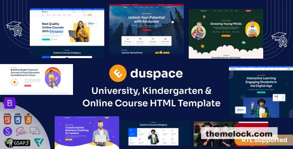 Eduspace v1.0 - Online Course, Education & University HTML Template