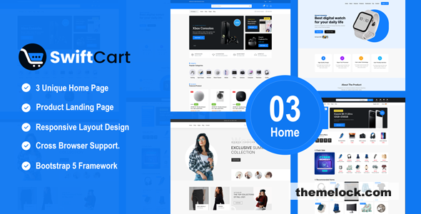 SwiftCart - Ecommerce Multipurpose HTML Template