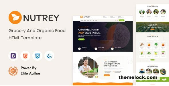 Nutrey – Grocery and Organic Food Shop HTML Template