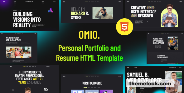 Omio - Modern Personal Portfolio HTML Template