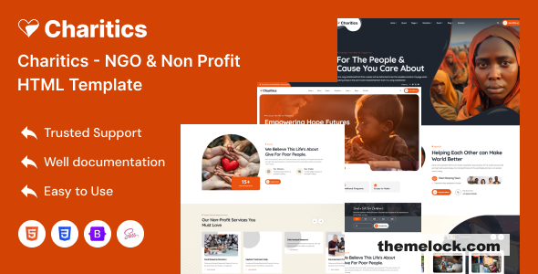 Charitics - NGO & Non Profit HTML Template