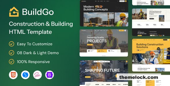 BuildGo - Construction & Building HTML Template