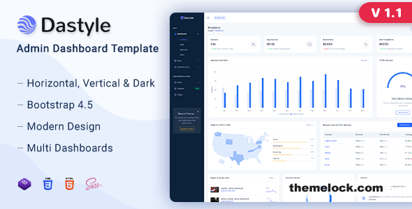 Dastyle v1.1 - Admin & Dashboard Template