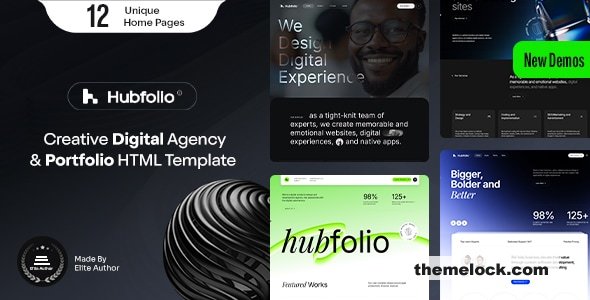 Hubfolio v1.0.1 - Digital Agency & Portfolio Template