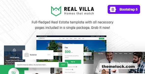 Real Villa - Real Estate HTML5 Template
