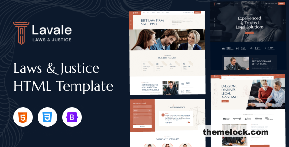 Lavale - Law and Attorney HTML Template