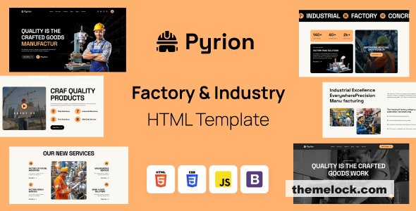 Pyrion - Factory & Industry HTML Template