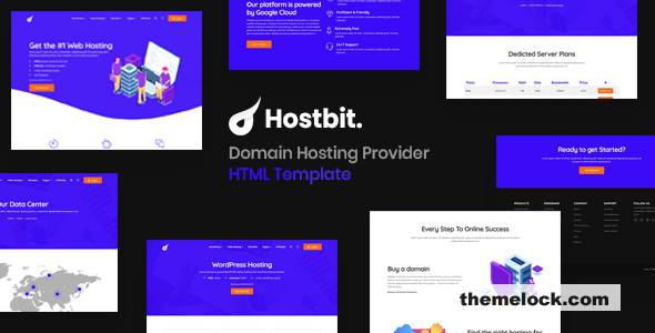Hostbit – Domain Hosting Provider HTML Template