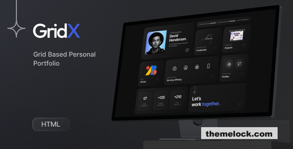 Gridx - Personal Portfolio HTML