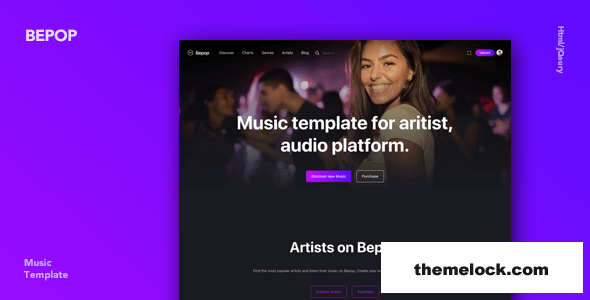 Bepop - Non-stop Music Template