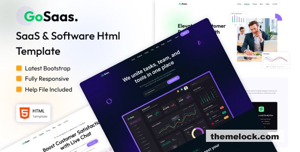 Gosaas - SaaS & Software Startup Template