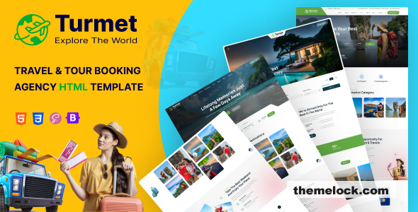 Turmet - Travel & Tour Agency HTML Template