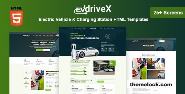 EVdriveX - Electric Vehicle & Charging Station HTML Templates