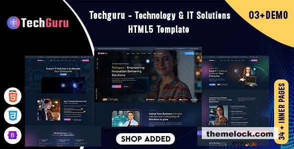 Techguru - Technology & IT Solutions HTML5 Template