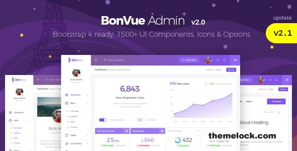 BonVue v2.1 - HTML Bootstrap 4 Admin Template