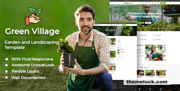 Green Village - Garden and Landscaping Responsive HTML5 Template