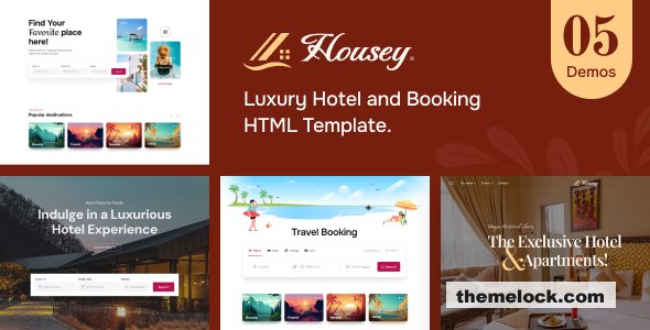 Housey - Resort and Hotel HTML Template